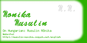 monika musulin business card